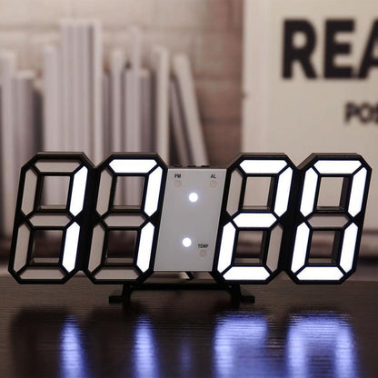 Three-dimensional Wall Clock, Silent Digital Alarm Clock, Three-dimensional Wall Clock For Living Room - view 8