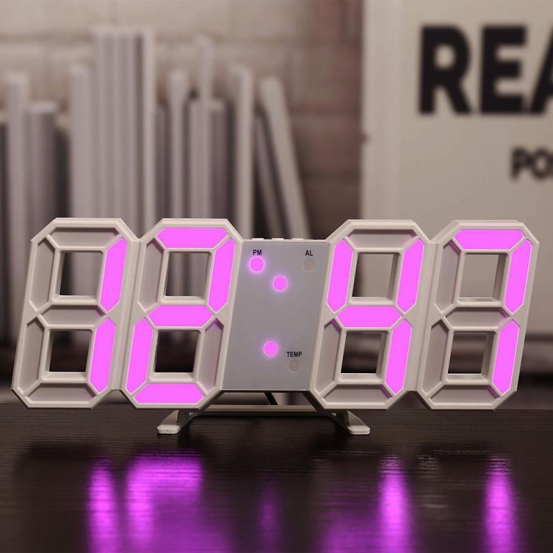 Three-dimensional Wall Clock, Silent Digital Alarm Clock, Three-dimensional Wall Clock For Living Room - view 6