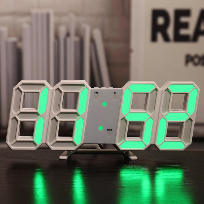 Three-dimensional Wall Clock, Silent Digital Alarm Clock, Three-dimensional Wall Clock For Living Room - view 4