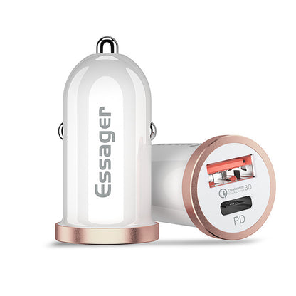 Mini Car Charger Qc3.0 Charger Pd Car Charger Smart Charger Type-C Car Charger Head - view 6