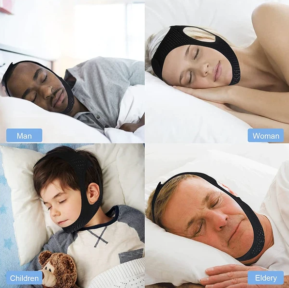 Anti Snoring Chin Strap Sleep Apnea Snore Stop Belt Snoreless Sleep Jaw Solution - view 2