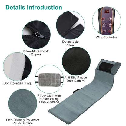 Full Body Massage Mat With Neck Kneading Massager - 10 Targeted Points & 3-Level Lumbar Heating - view 5