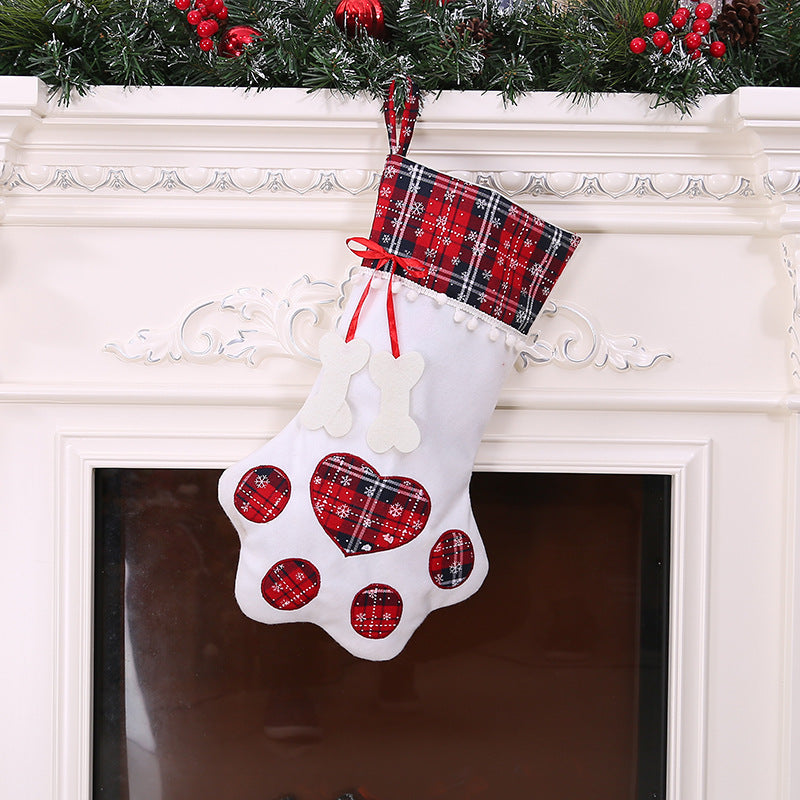 Dog paw Christmas stocking - view 7