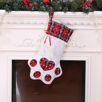 Dog paw Christmas stocking - view 7