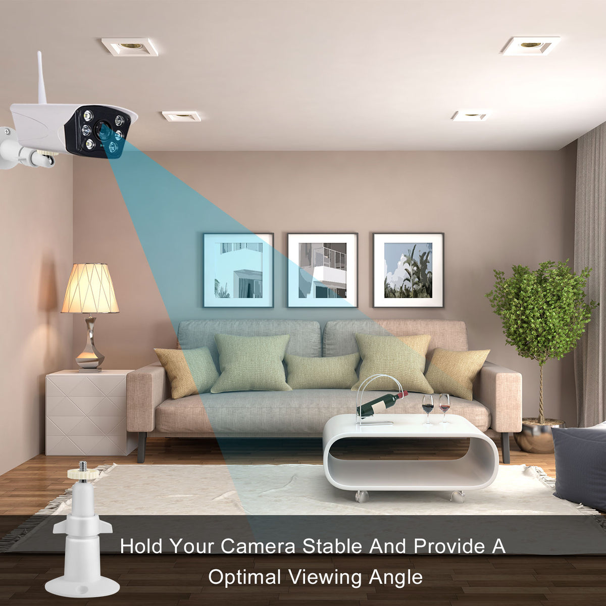 3 Packs Per Set Security Camera Wall Mount For Arlo 360 Degree Adjustable Camera Holder Garden Patio Screw Mount - view 7