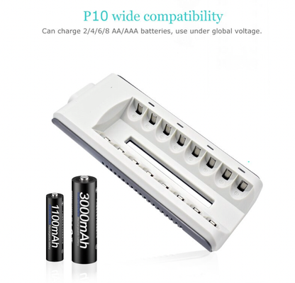 8 Slot Battery Charger For Ni-MH Ni-CD AA AAA Rechargeable Batteries Fast Charge - view 3