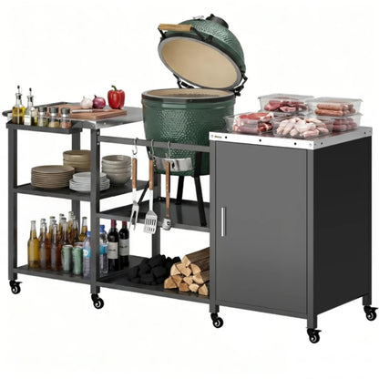 Outdoor Bar Cart Grill Table - view 3