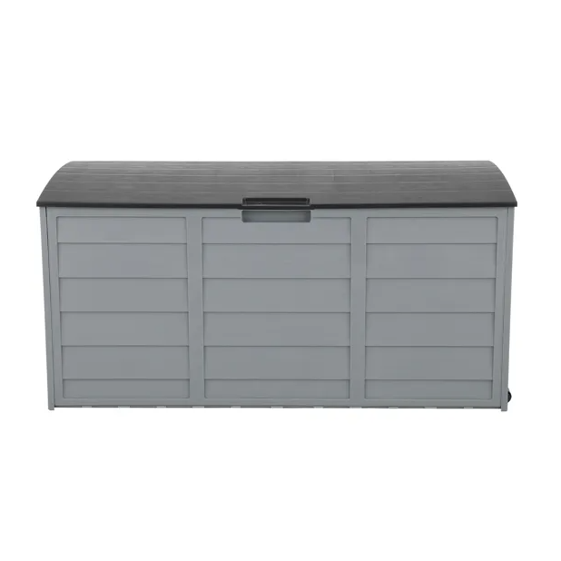 75gal 260L Outdoor Garden Plastic Storage Deck Box Chest Tools Cushions Toys Lockable Seat - view 4