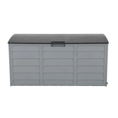 75gal 260L Outdoor Garden Plastic Storage Deck Box Chest Tools Cushions Toys Lockable Seat - view 4