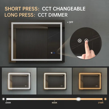 LED Mirror with Touch Buttons control - view 7