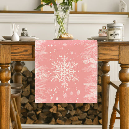 Table Runner Christmas Christmas Tree Snowflake Decoration - view 7