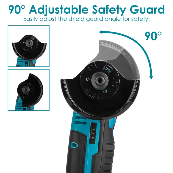 12V Cordless Mini Angle Grinder Hand Polishing Grinding Machine Cordless Cutter Grinding Tool With 7Pcs Disc 2Pcs - view 3