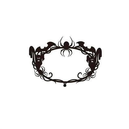 Gothic Bat Spiderweb Ghost Wall Hanging Halloween Decor For Indoor Outdoor Party Home Living Room - view 2