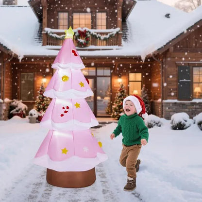 7.2FT Lighted Christmas Inflatable Decoration, Inflatable Christmas Tree - view 5