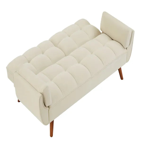 New Design Linen Sofa Furniture Adjustable Backrest Easily Assembled Reclinerst-BEIGE - view 8