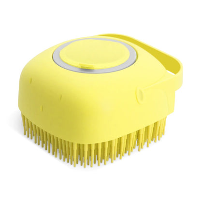 Pet Dog Shampoo Massager Brush Cat Massage Comb Grooming Scrubber Shower Brush For Bathing Short Hair Soft Silicone - view 6
