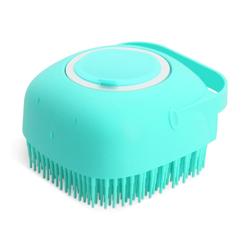 Pet Dog Shampoo Massager Brush Cat Massage Comb Grooming Scrubber Shower Brush For Bathing Short Hair Soft Silicone - view 7