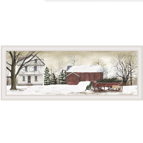 Christmas Trees For Sale By Billy Jacobs, Ready To Hang Framed Print, White Frame - view 2