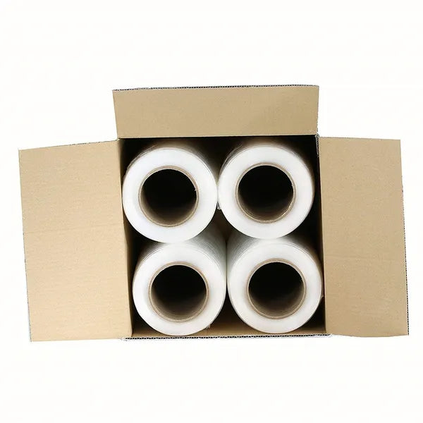 18' X 1000' 80 Gauge 4 Rolls Pallet Wrap Stretch Film Hand Shrink Wrap - view 2