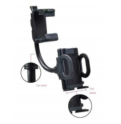 Universal Car Rearview Mirror Mount Stand Holder Cradle For Cell Phone GPS - view 4