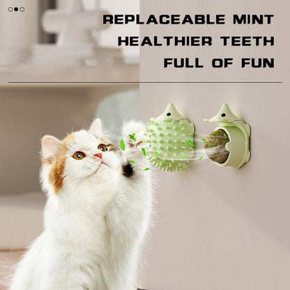 Cat Grooming Brush Wall Mount, Cat Self Groomer Cat Corner Face Scratcher, Cat Self Groomer Corner