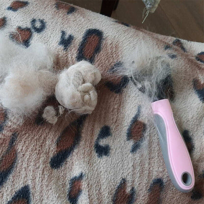 Grooming Brush For Pet Dog Cat Deshedding Tool Rake Comb Fur Remover Reduce 2-Side Dematting Tool For Dogs Cats Pets - view 9