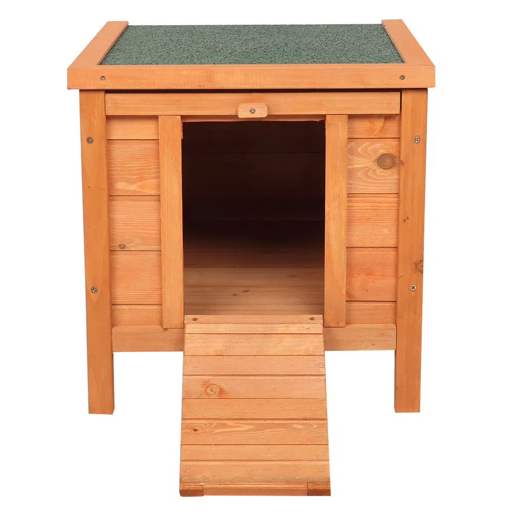 20-inch Removable Roof, Waterproof, Green Asphalt Roof, Cedar Wood, Wooden Chicken and Rabbit Cage - view 7