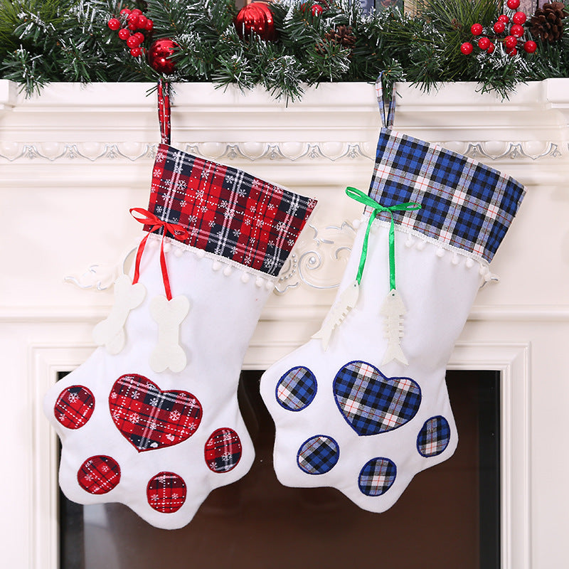 Dog paw Christmas stocking - view 3