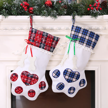 Dog paw Christmas stocking - view 3