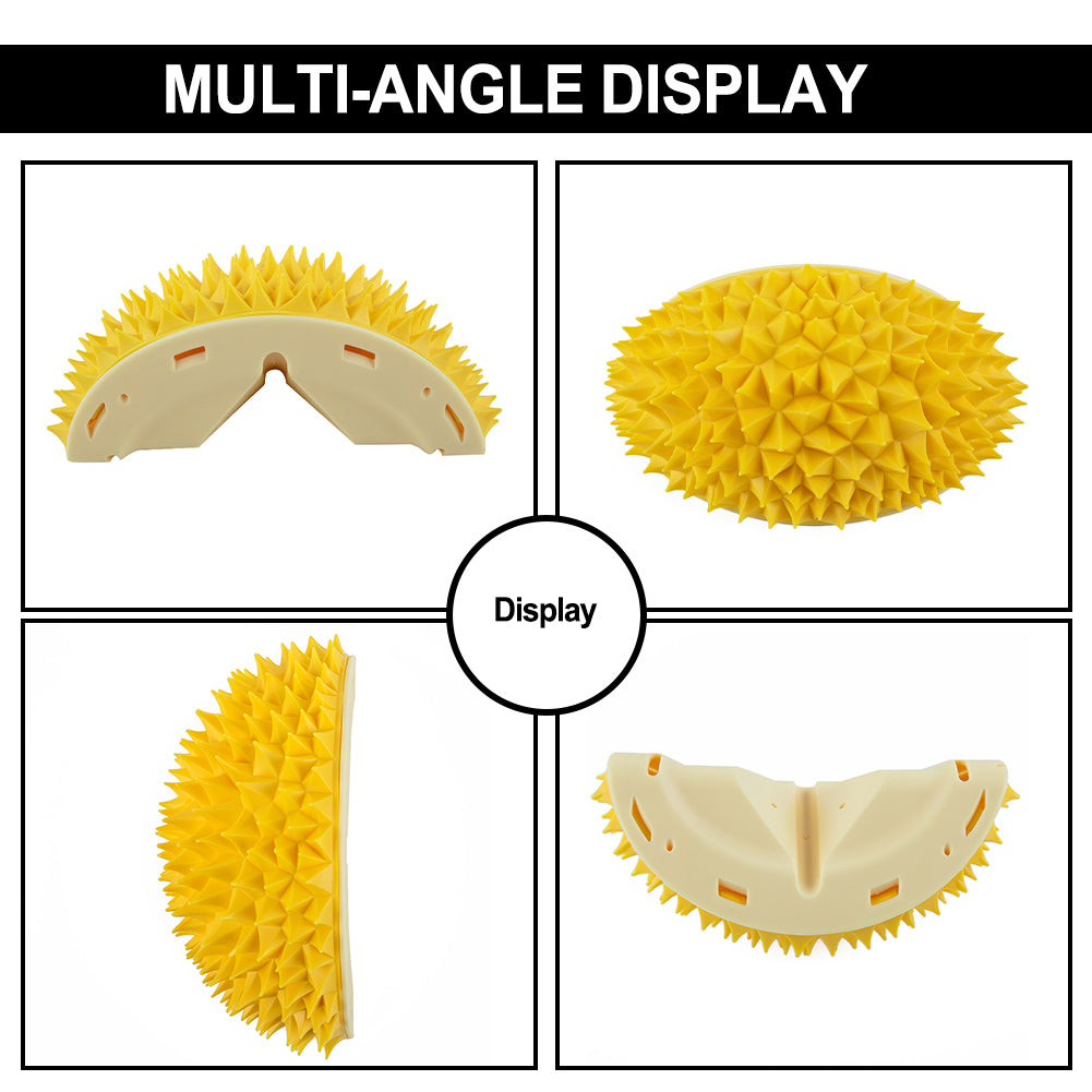 Durian Cat Brush, Dog Cat Self Groomer, Wall Corner Scratcher Massage Combs Durian Shape Molars Eat Slowly Toys - view 9