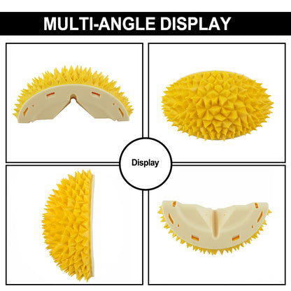 Durian Cat Brush, Dog Cat Self Groomer, Wall Corner Scratcher Massage Combs Durian Shape Molars Eat Slowly Toys - view 9