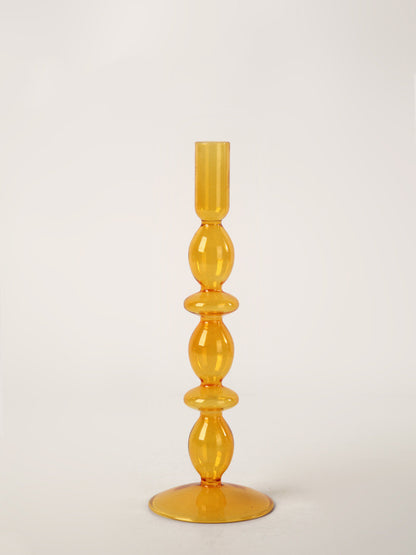 Nordic Home Colored Retro Glass Candle Holders - view 8