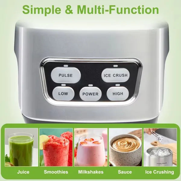 Moothie Blender, Countertop Blenders For Kitchen With 23 34 60oz BPA-Free Portable Cups - view 3
