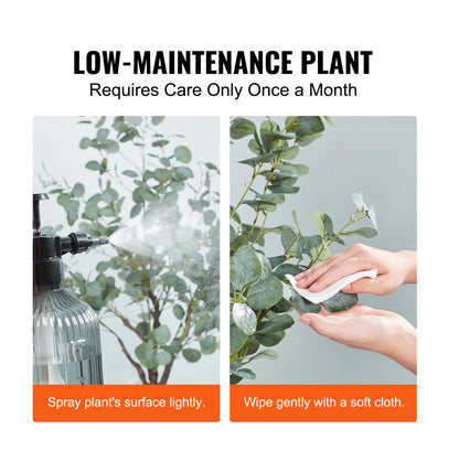 Artificial Eucalyptus Tree, 6 FT Tall Faux Plant, Secure PE Material & Anti-Tip Tilt Protection Low-Maintenance Plant - view 4