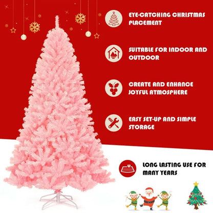 7.5 Feet Hinged Artificial Christmas Tree Full Fir Tree - view 2