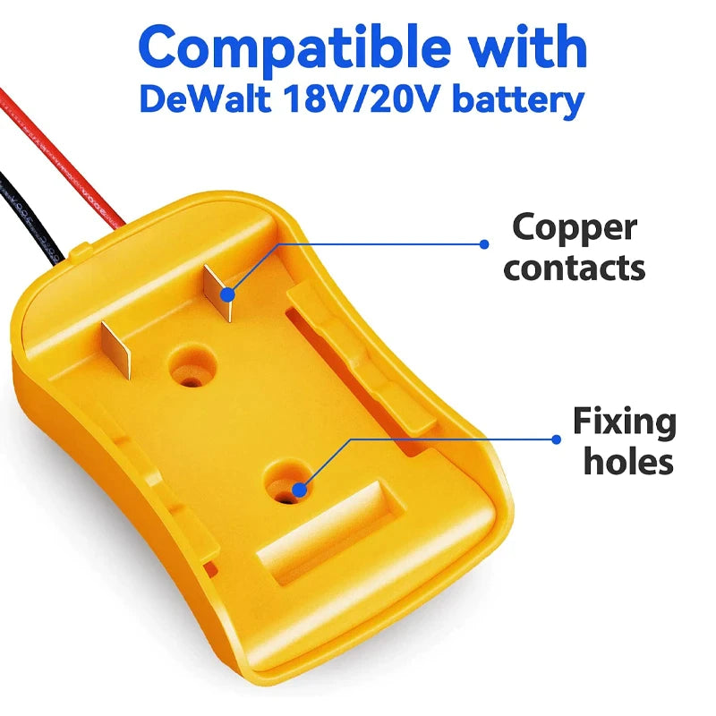 Power Connector DIY Battery Adapter Holder Dock For DeWalt 18V/20V Max Battery - view 9