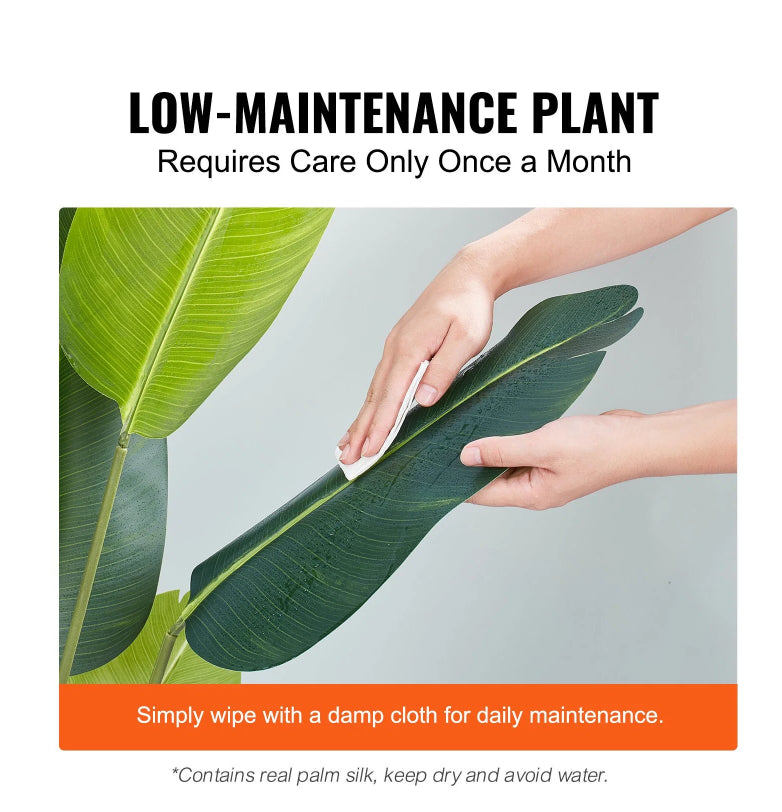 Artificial Birds Of Paradise Tree, 5 FT Tall Faux Plant, PE Material & Anti-Tip Tilt Protection Low-Maintenance Plant - view 8