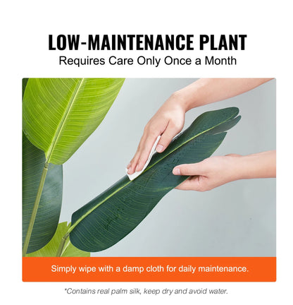 Artificial Birds Of Paradise Tree, 5 FT Tall Faux Plant, PE Material & Anti-Tip Tilt Protection Low-Maintenance Plant - view 8