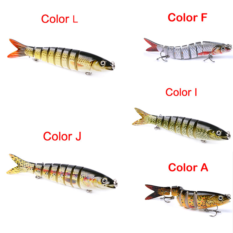 Pike Fishing Lures Artificial Multi Jointed Sections Hard Bait Trolling Pike Carp Fishing Tools - view 6