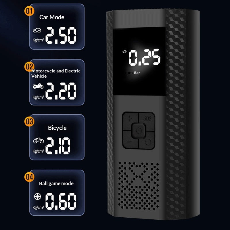 Electric Air Pump Tire Inflator Portable Inflator - view 3