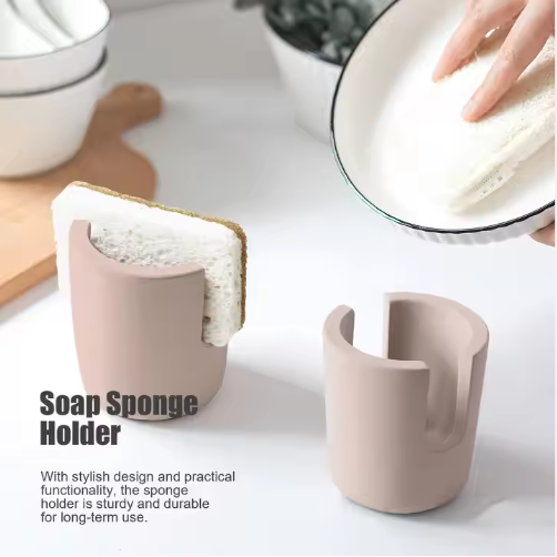 Diatom Mud Sponge Rack Kitchen & Bathroom Sink Caddy For Sponges Scrubbers - view 2