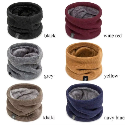 Fashion Soft Knitted Neck Warmer Sport Scarf Women Men Face Cover Winter Skating Running Warm Scarves Thick Cold-proof - view 4