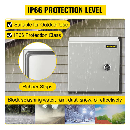 VEVOR NEMA Steel Enclosure, NEMA 4X Steel Electrical Box, IP66 Waterproof & Dustproof - view 6