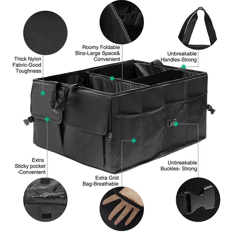 Trunk Cargo Organizer Folding Storage Collapse Bag Bin For Car Truck SUV 40L US - view 5