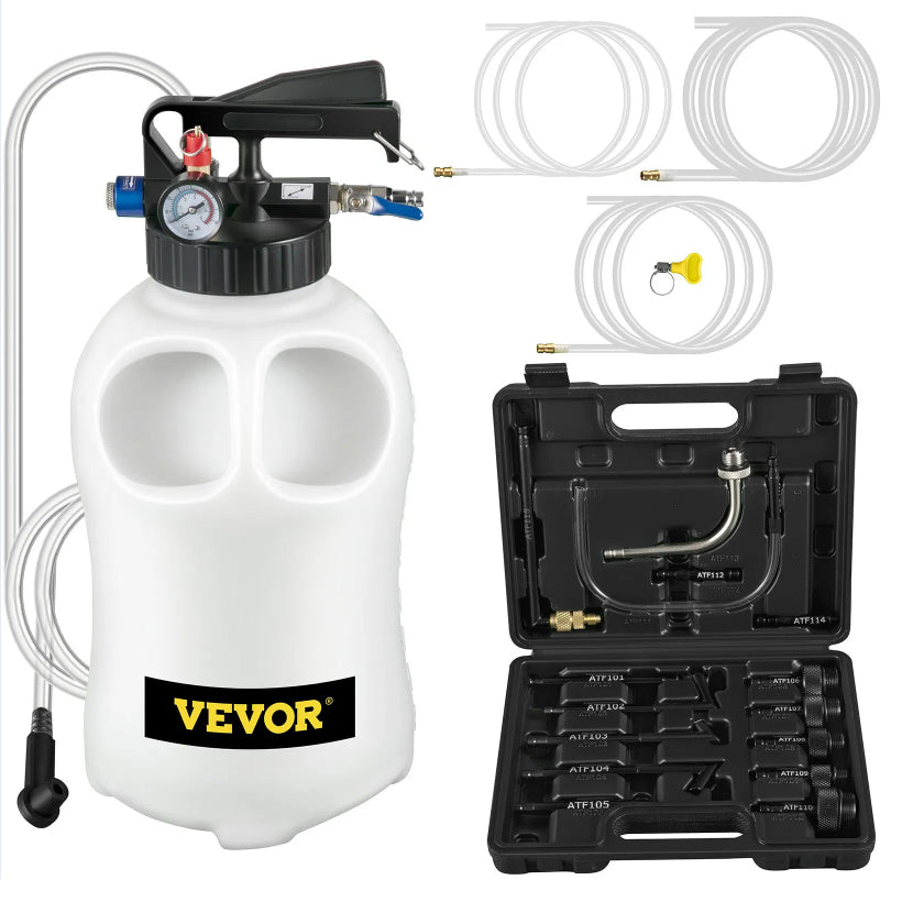 VEVOR Transmission Fluid Pump 2 Way Manual ATF Refill System Dispenser, Oil And Liquid Extractor 10 Liter Large Capacity - view 5