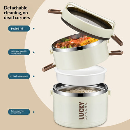Stainless Steel Bento Box Compartmentalized Lunch Box - view 4