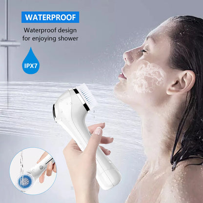 Facial Cleansing Brush, Brush For Exfoliating, IPX7 Waterproof 3 In 1 For Massaging - view 2