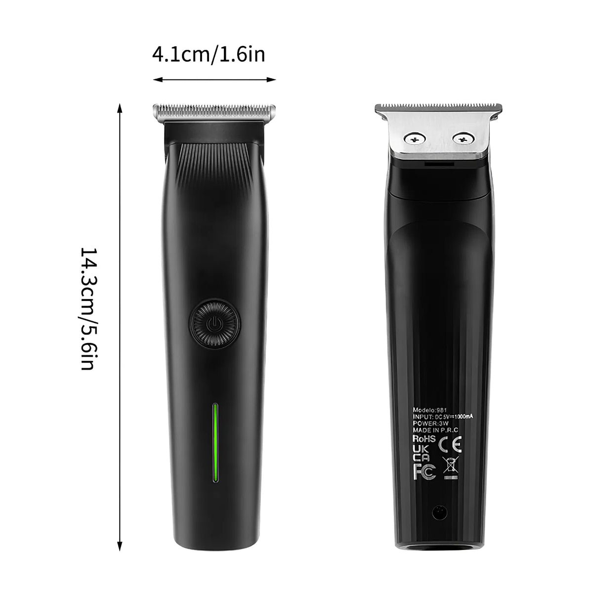 Beard Trimmer, 3 In 1 Hair Clippers And Mens Grooming Kit, Face, Nose, Ear Hair Trimmer - Black - view 10