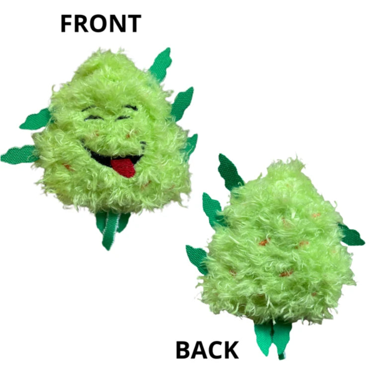 My Name Is Bud Jr, Funny Catnip Weed Nug Cat Toy, Cute Stuffed Parody Pot Nug, Cool Plush 420 Novelty Gift For Cats - view 5