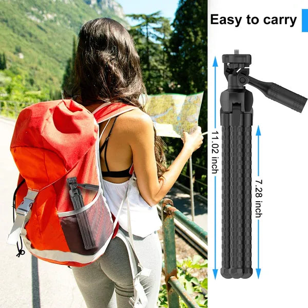 Portable And Adjustable Flexible Phone Tripods Camera Stand Holder With Wireless Remote And Universal Phone Mount - view 5